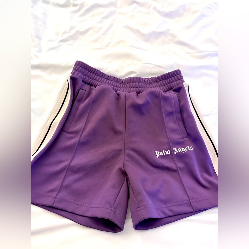 PALM ANGELS Purple Classic Track Shorts